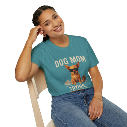 Dog Mom... Trying - Large Front Print Only