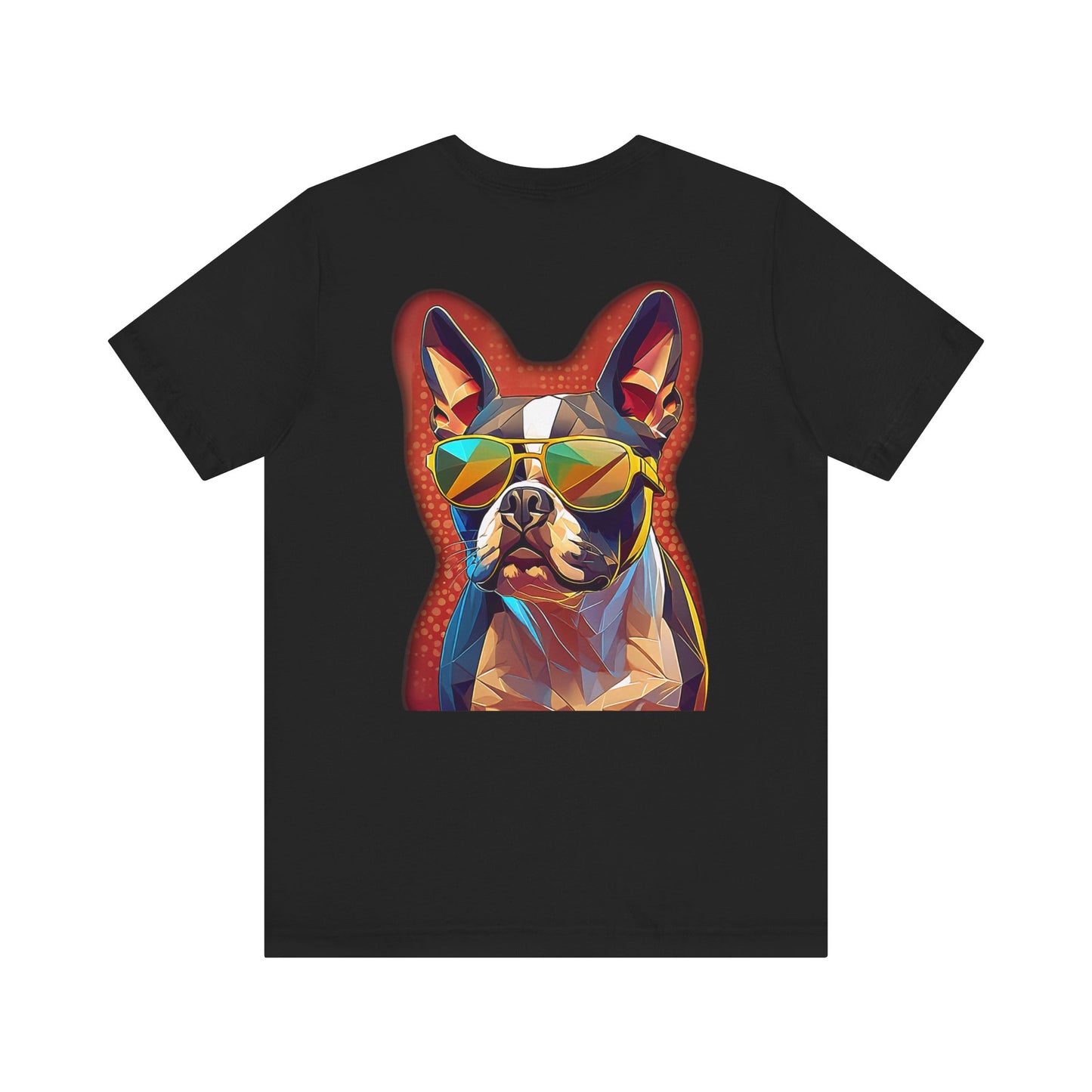 Shady Boston Terrier Tee - Pocket & Large Back Print