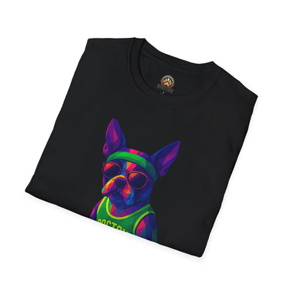Boston Terrier Basketball Tee - Large Front Print