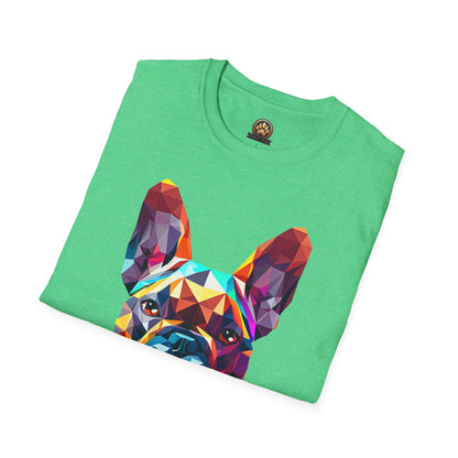 Polygon French Bulldog Tee - Large Front Print