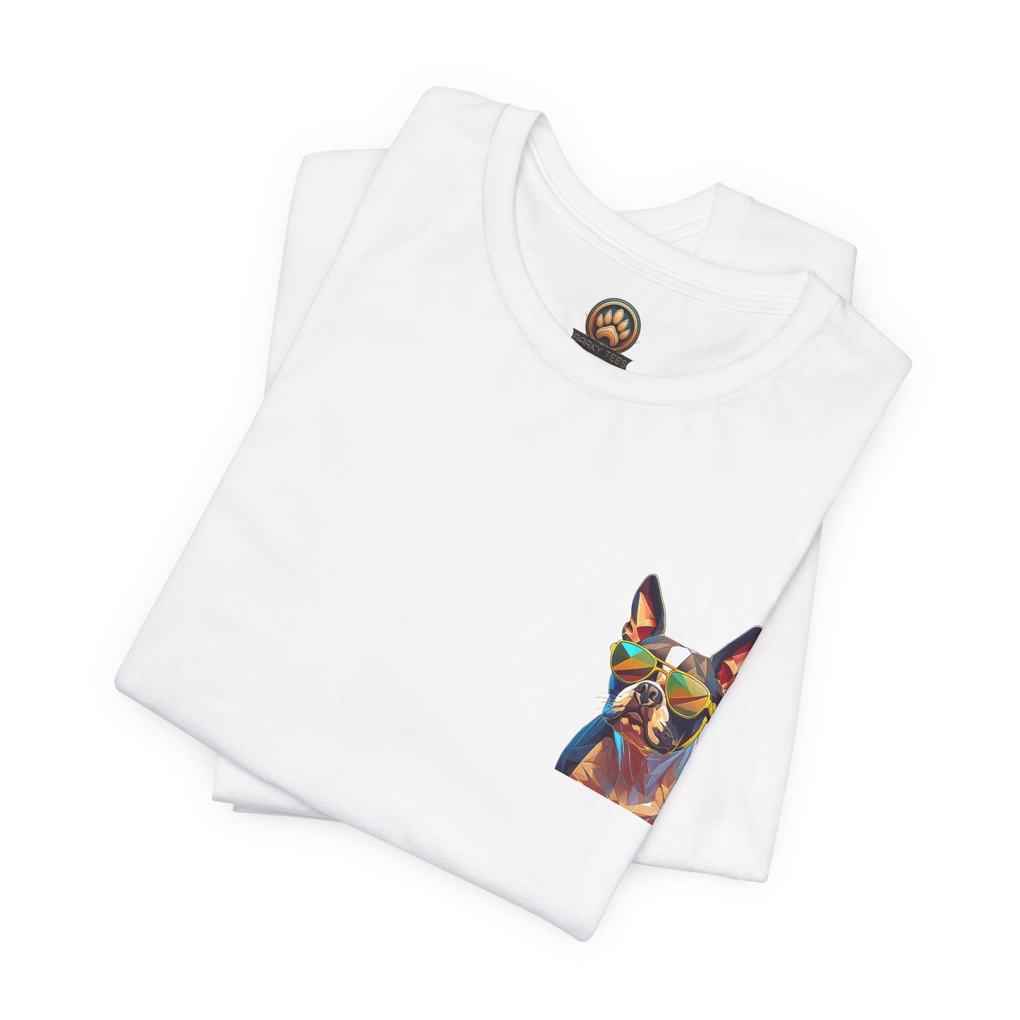 Shady Boston Terrier Tee - Pocket & Large Back Print
