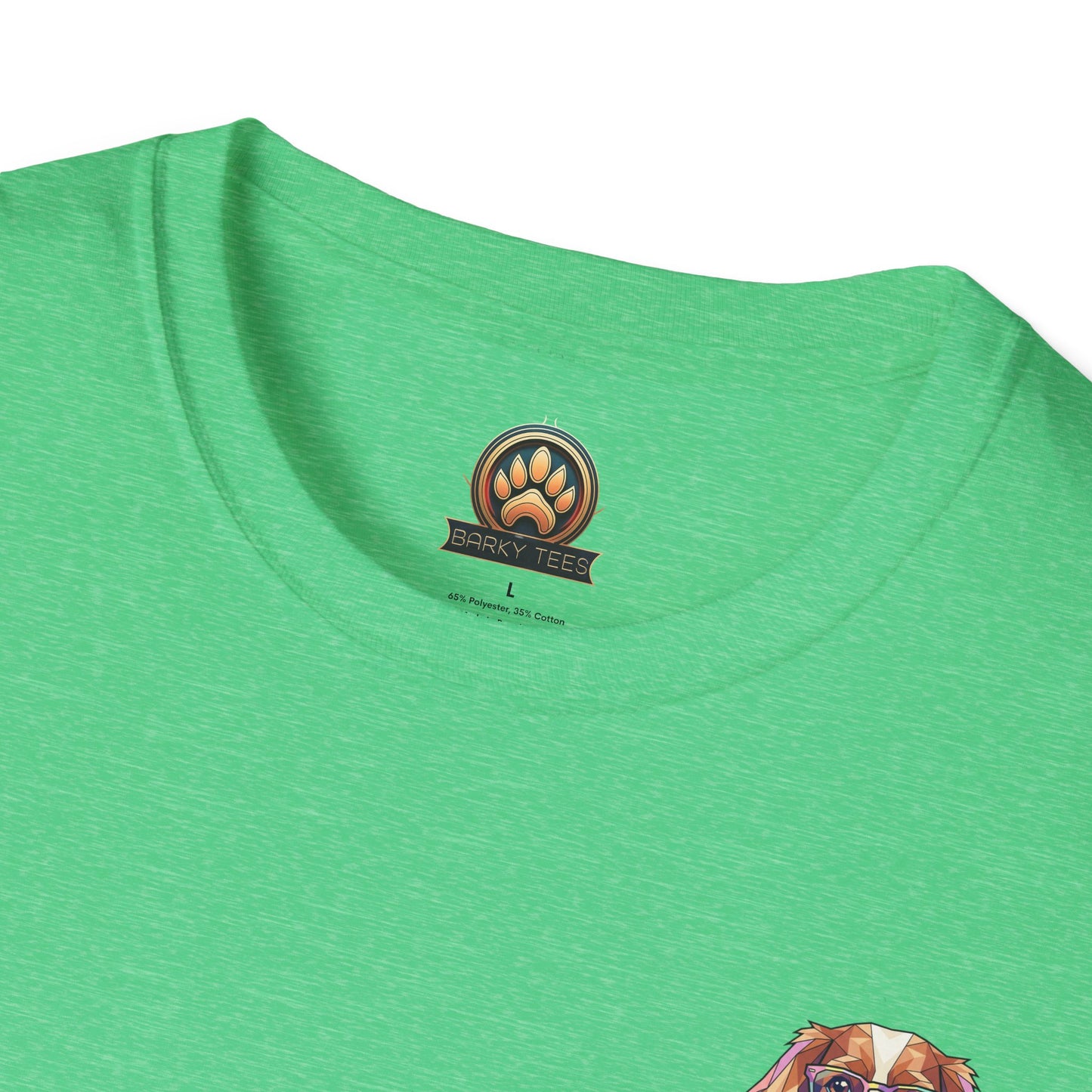 Tea Party Cavalier King Charles Tee - Pocket & Large Back Print