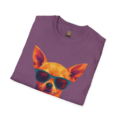 Dog Mom Tee – Polygon Chihuahua Edition - Large Front Print Only
