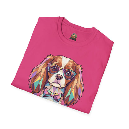 Tea Party Cavalier King Charles Tee - Large Front Print