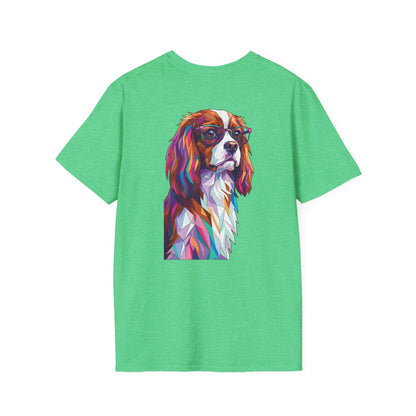 Portrait Cavalier King Charles Tee - Pocket & Large Back Print