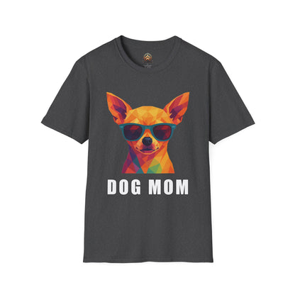 Dog Mom Tee – Polygon Chihuahua Edition - Large Front Print Only