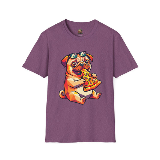 Pizza Pug Tee - Large Front Print