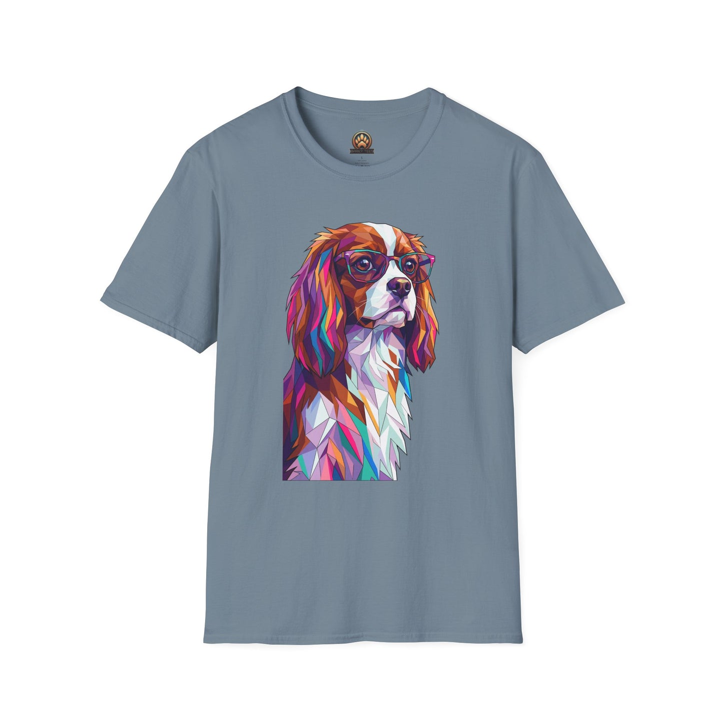 Portrait Cavalier King Charles Tee - Large Front Print
