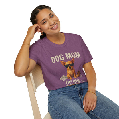 Dog Mom... Trying - Large Front Print Only
