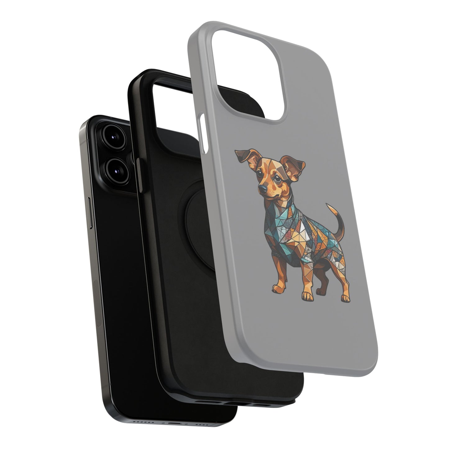 Polygon Style Pop Art Chiweenie Dog iPhone Phone Case