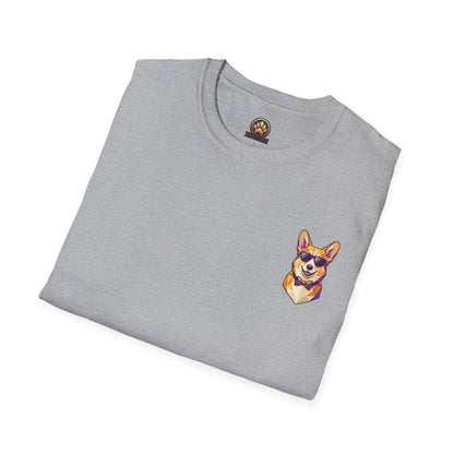 Dapper Corgi Tee - Pocket & Large Back Print
