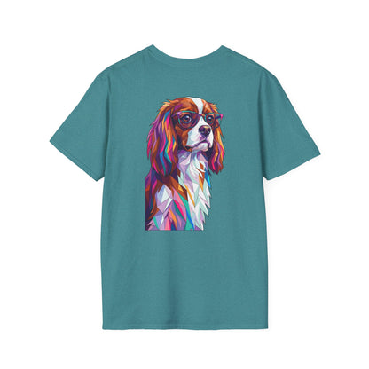 Portrait Cavalier King Charles Tee - Pocket & Large Back Print