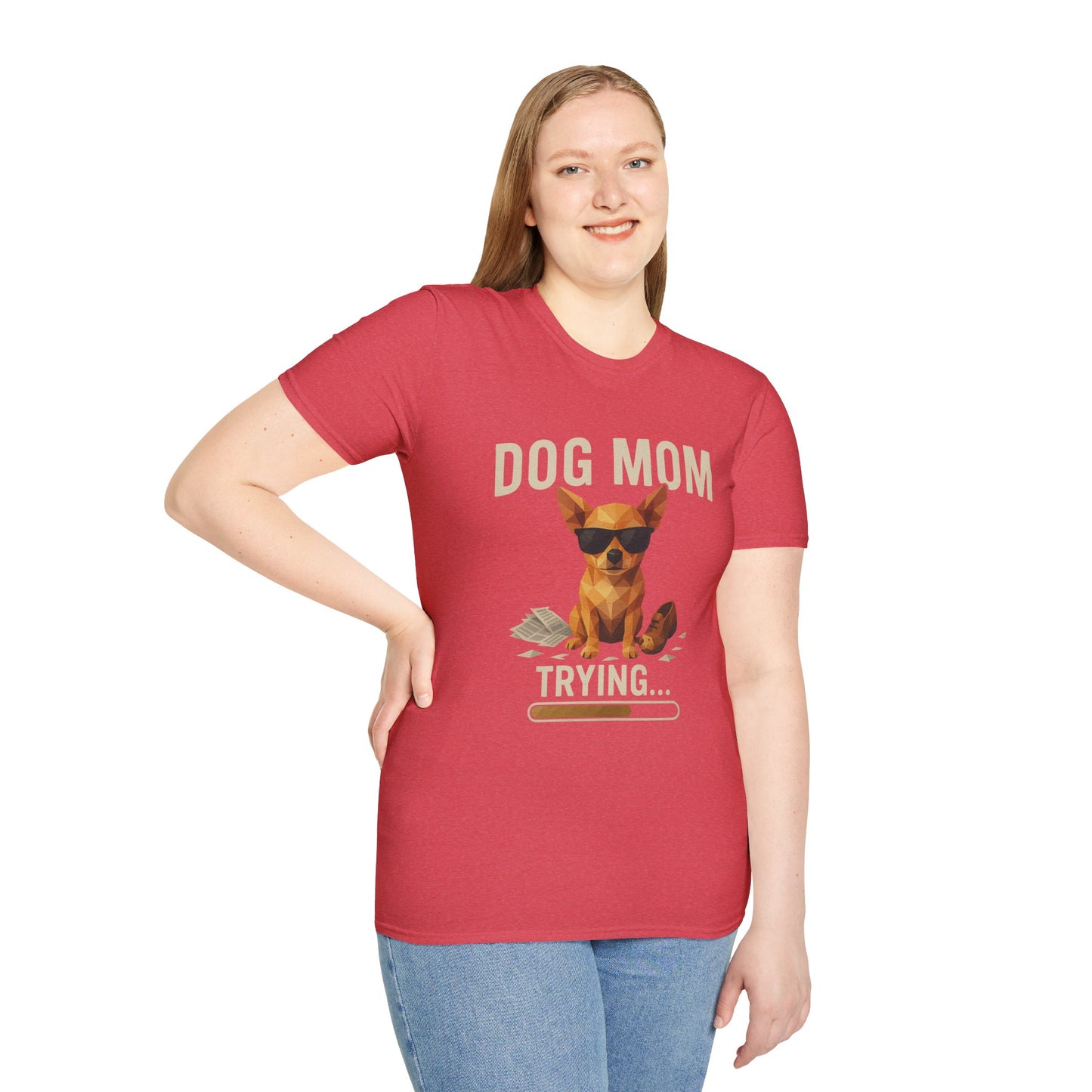 Dog Mom... Trying - Large Front Print Only