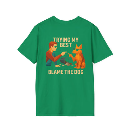 Blame the Dog - Pocket Logo and Large Back Print