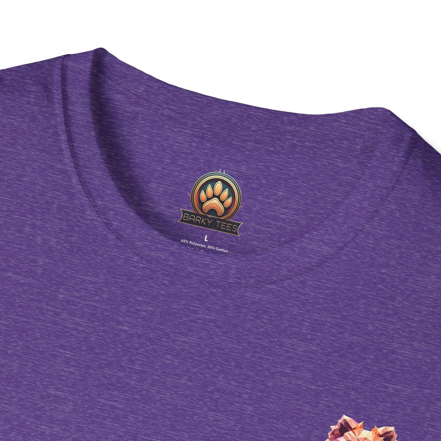 Polygon Pomeranian Dog T-Shirt - Pocket & Large Back Print