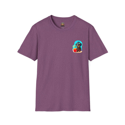 Bitcoin Dachshund Tee - Pocket & Large Back Print