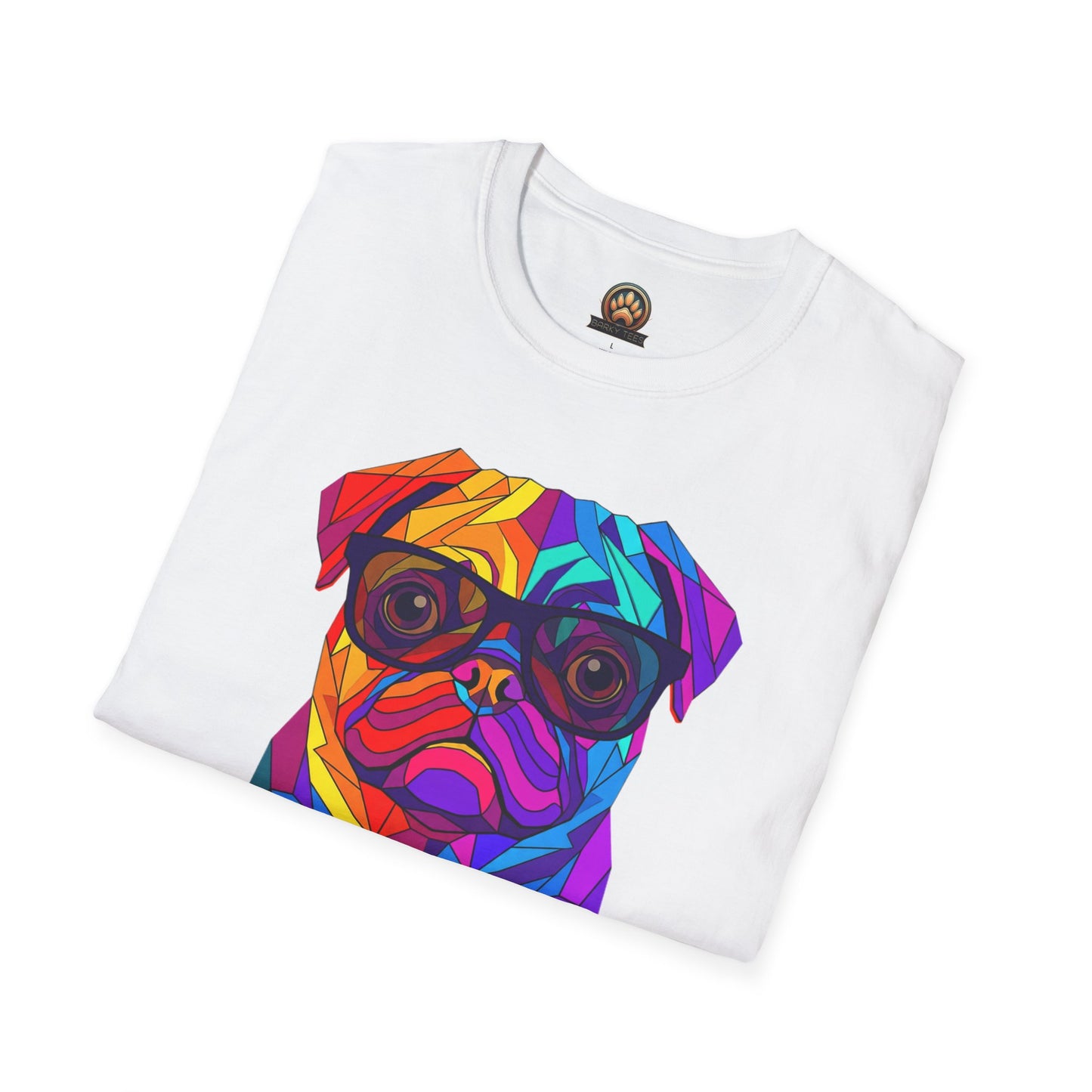 Professor Pug Tee - Large Front Print