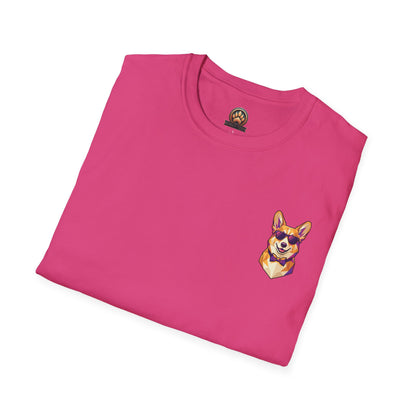 Dapper Corgi Tee - Pocket & Large Back Print