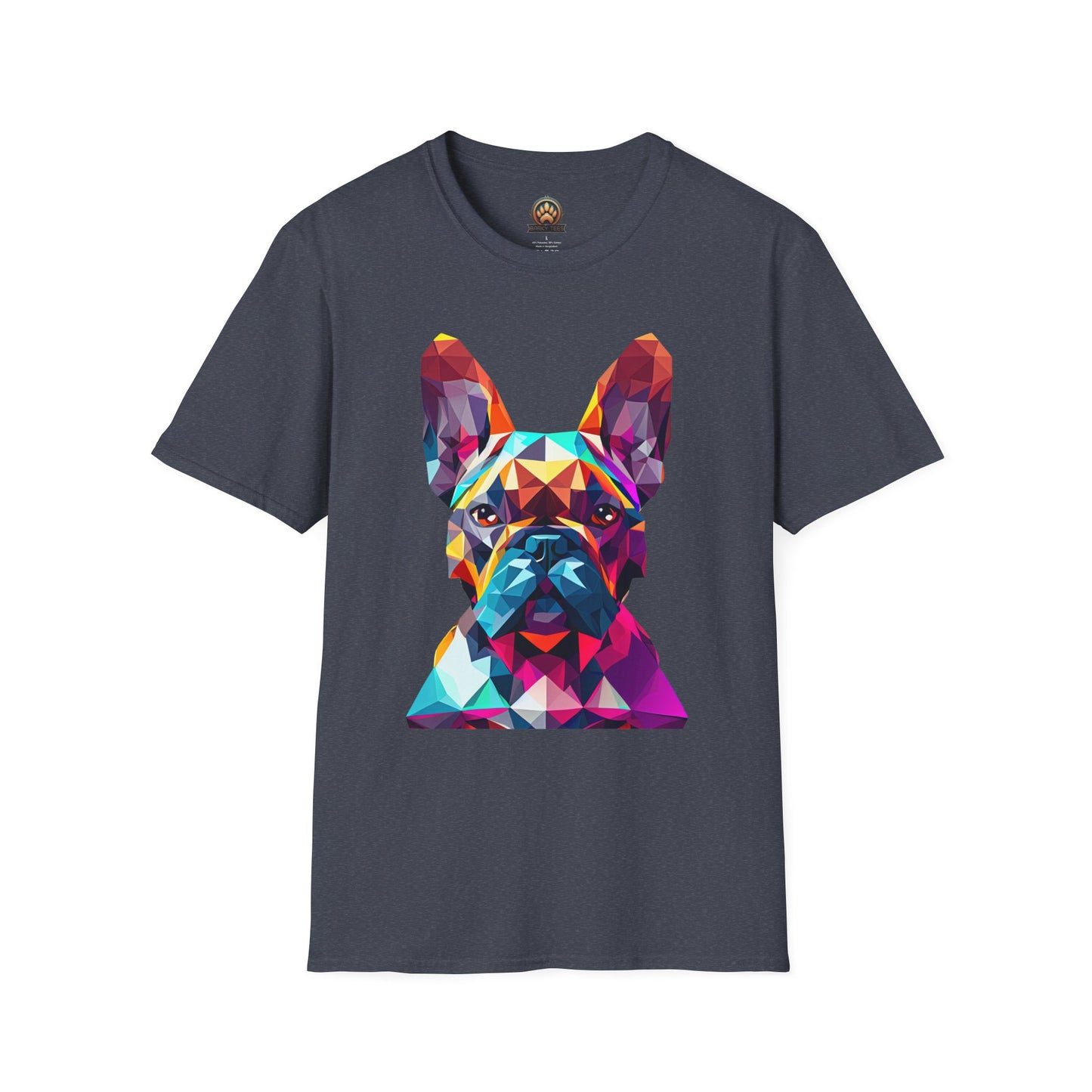 Polygon French Bulldog Tee - Large Front Print