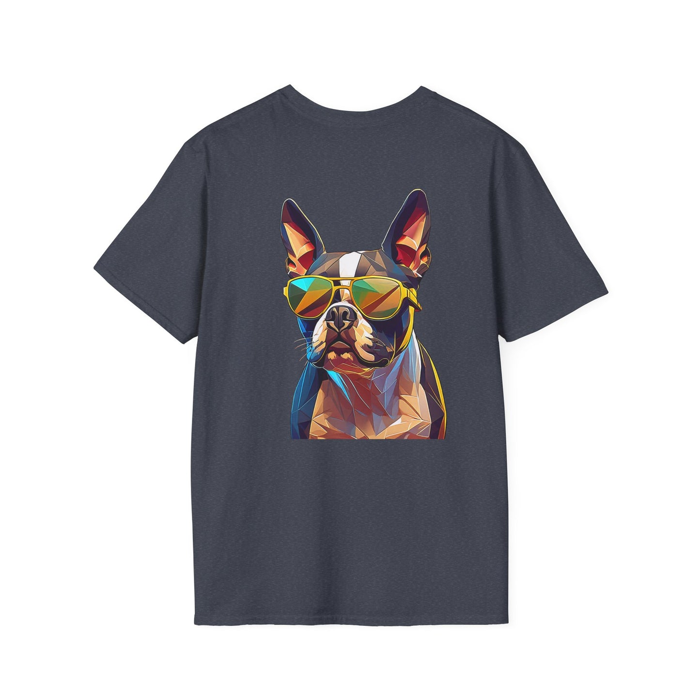 Sunny Boston Terrier Tee - Pocket & Large Back Print