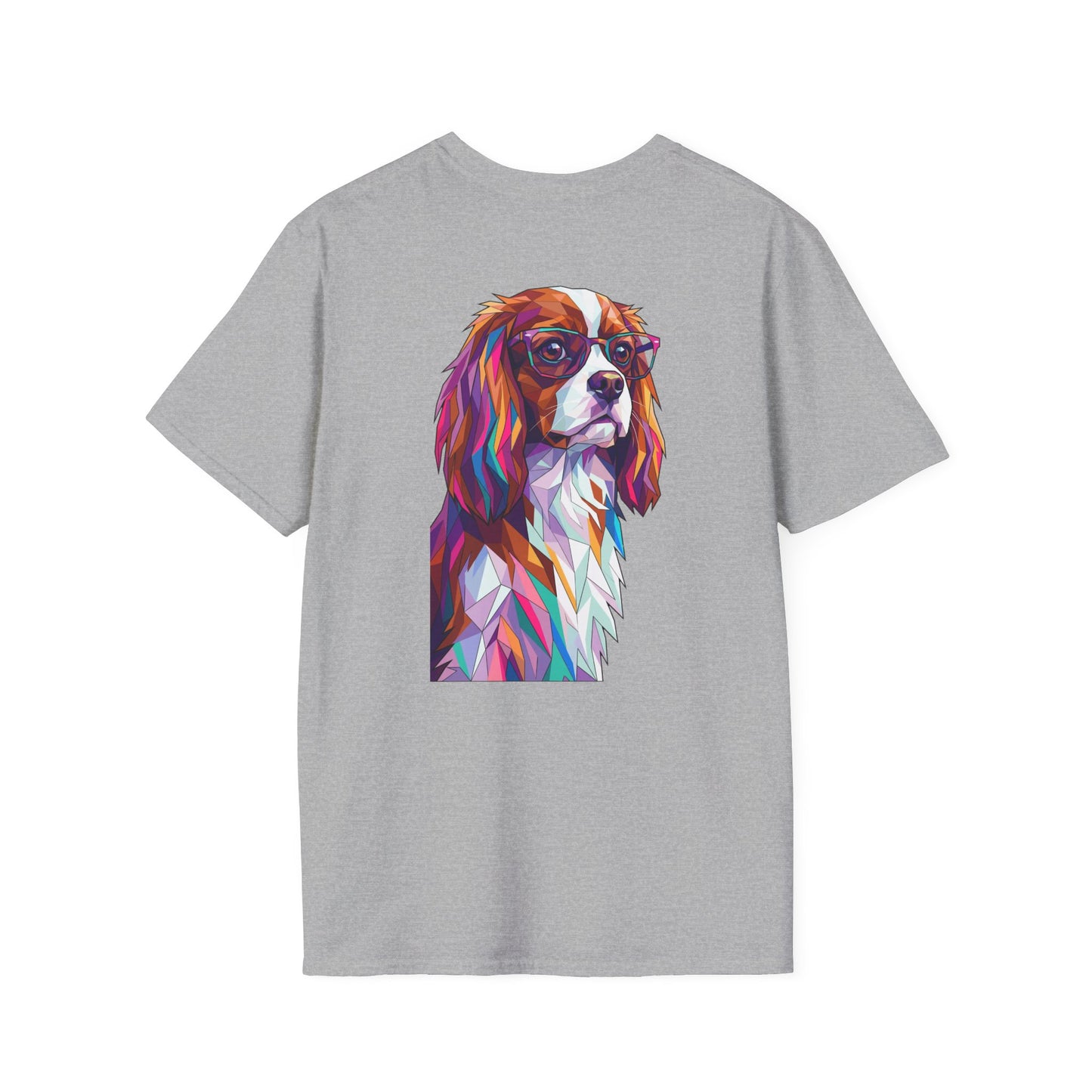 Portrait Cavalier King Charles Tee - Pocket & Large Back Print