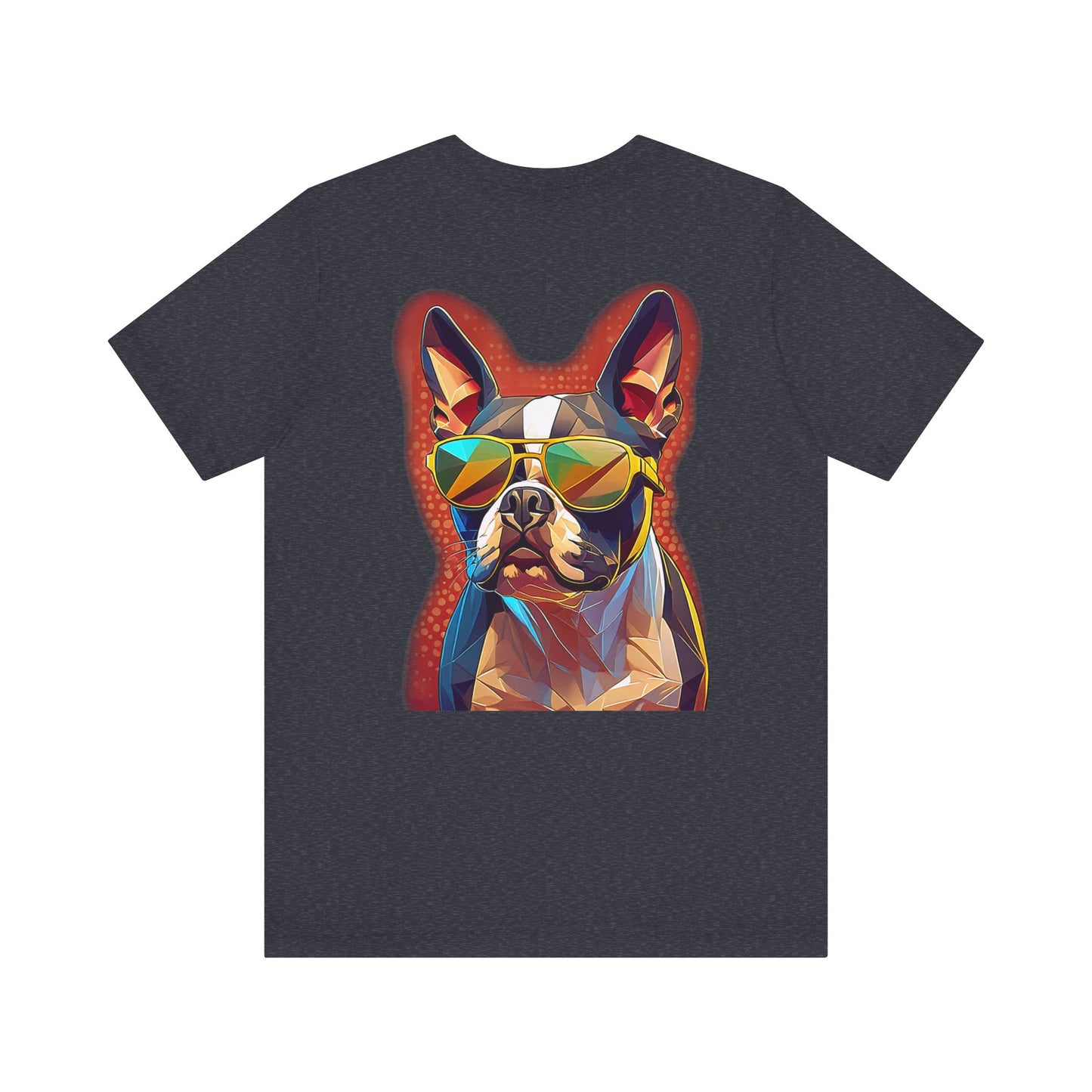 Shady Boston Terrier Tee - Pocket & Large Back Print