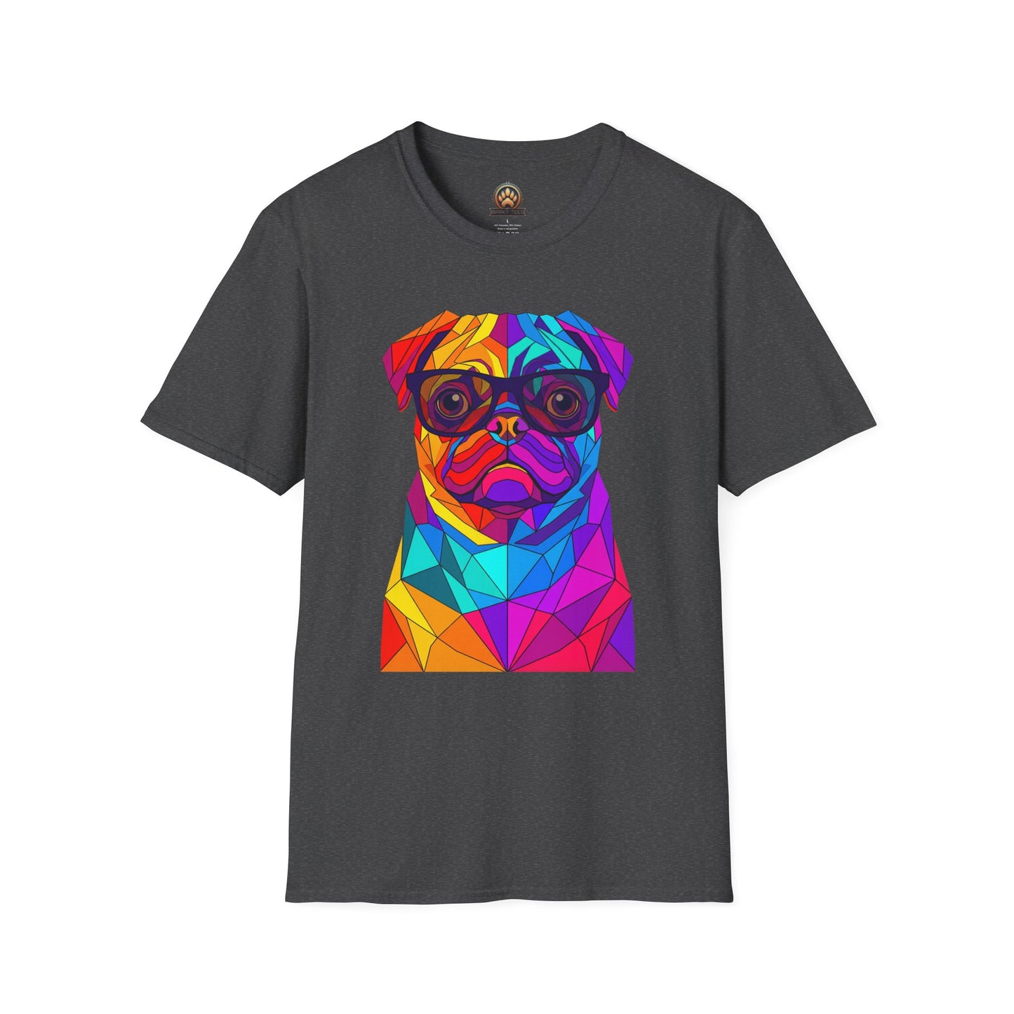 Professor Pug Tee - Large Front Print
