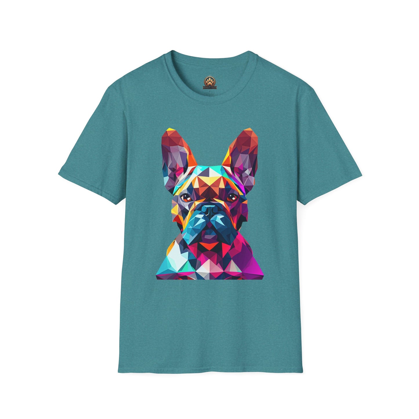 Polygon French Bulldog Tee - Large Front Print