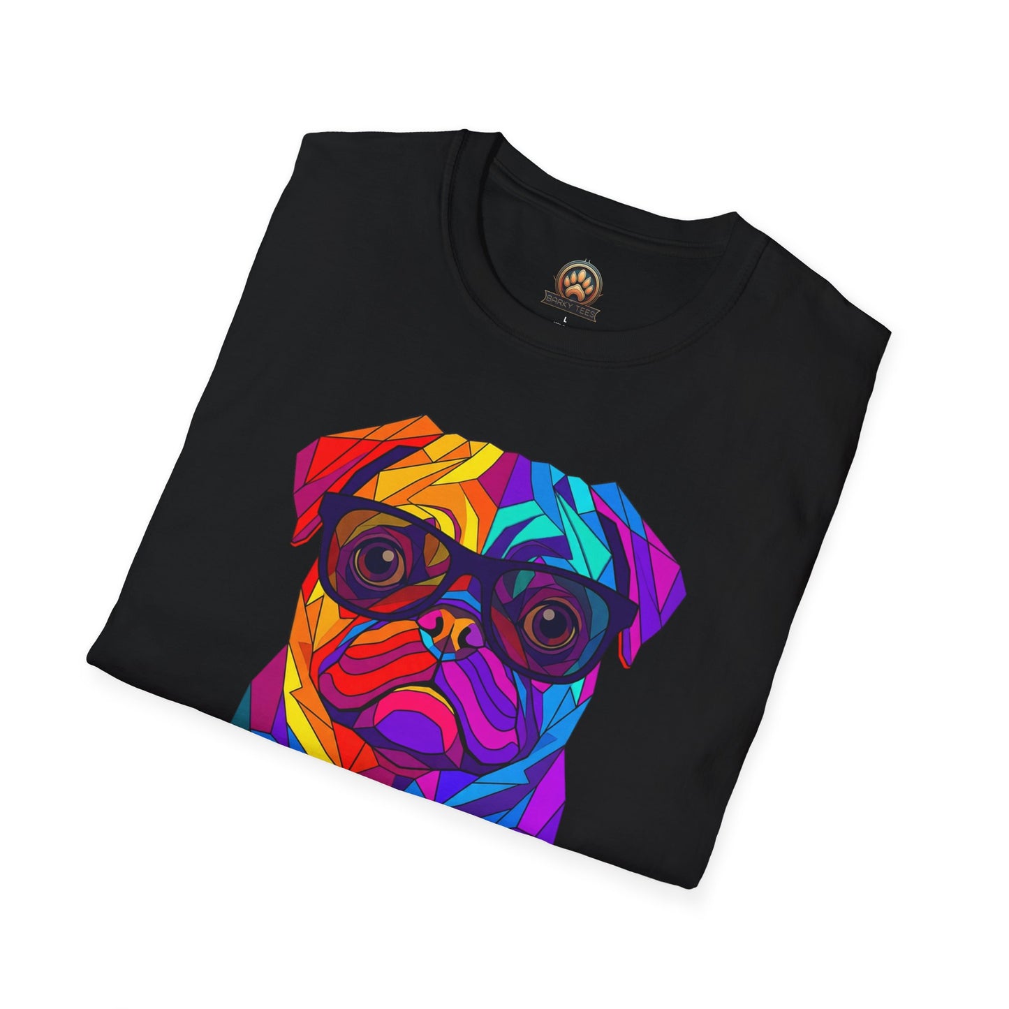 Professor Pug Tee - Large Front Print