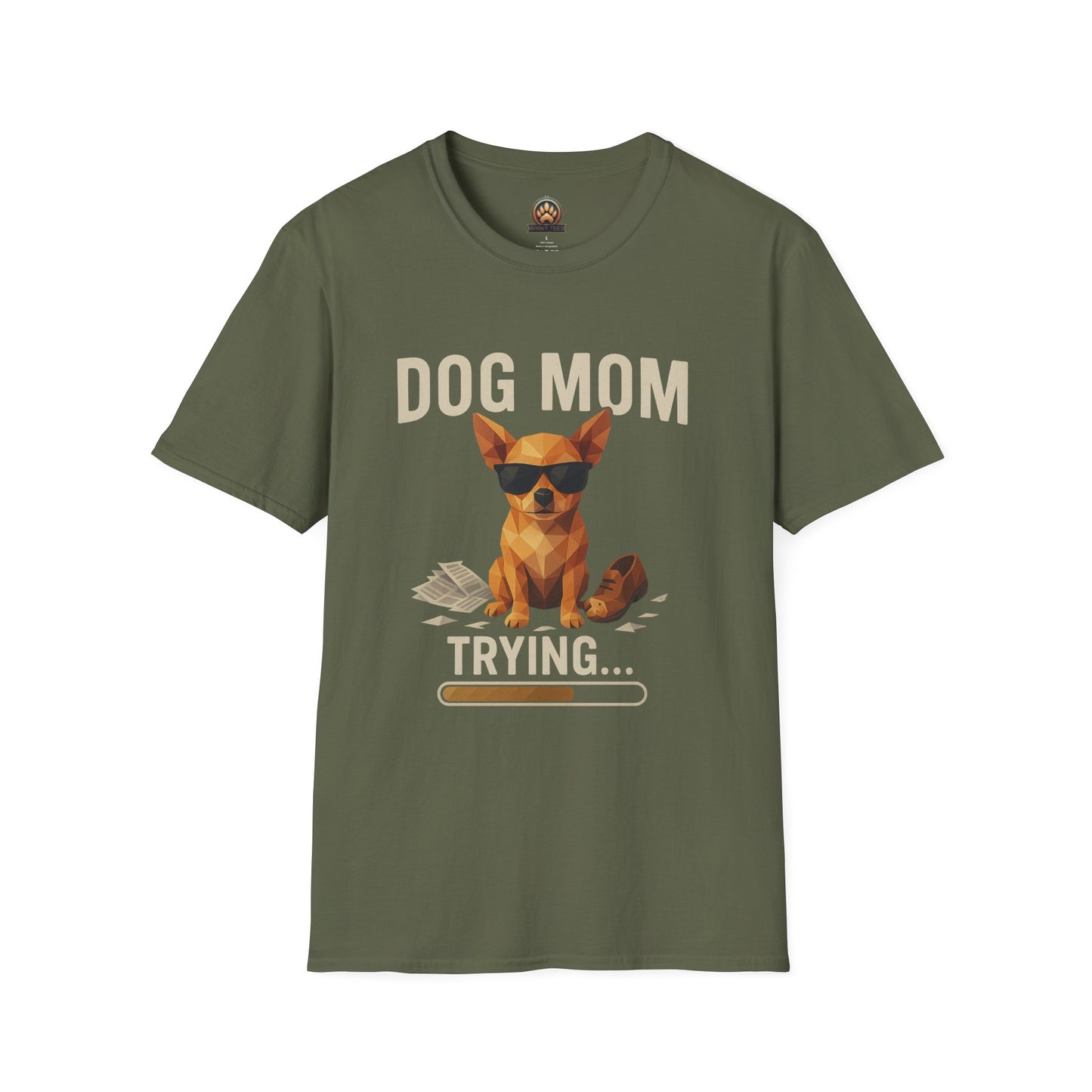 Dog Mom... Trying - Large Front Print Only