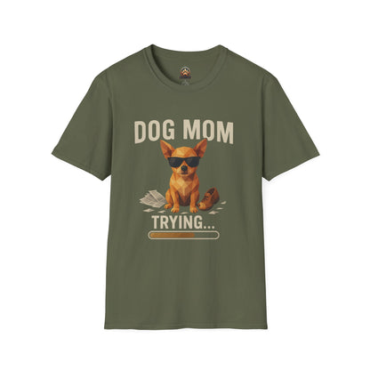 Dog Mom... Trying - Large Front Print Only