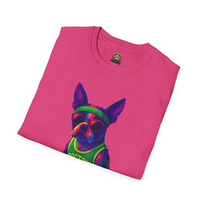 Boston Terrier Basketball Tee - Large Front Print