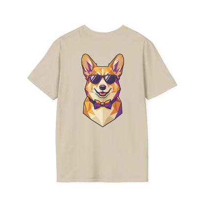 Dapper Corgi Tee - Pocket & Large Back Print