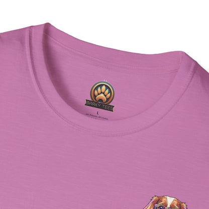 Tea Party Cavalier King Charles Tee - Pocket & Large Back Print