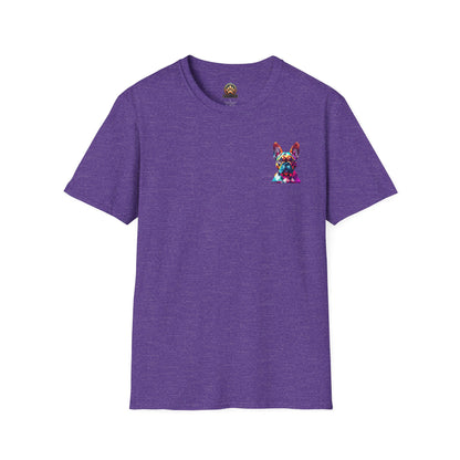Polygon Style French Bull Dog T-Shirt - Pocket & Large Back Print