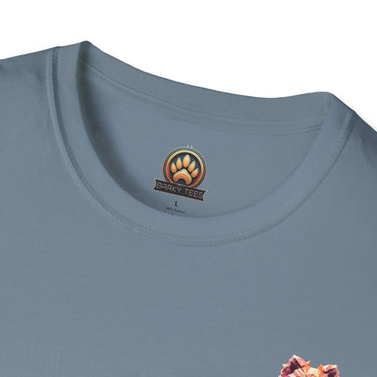 Polygon Pomeranian Dog T-Shirt - Pocket & Large Back Print