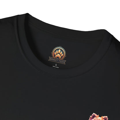 Polygon Pomeranian Dog T-Shirt - Pocket & Large Back Print