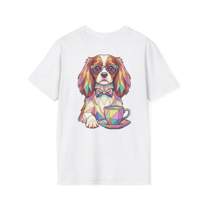 Tea Party Cavalier King Charles Tee - Pocket & Large Back Print