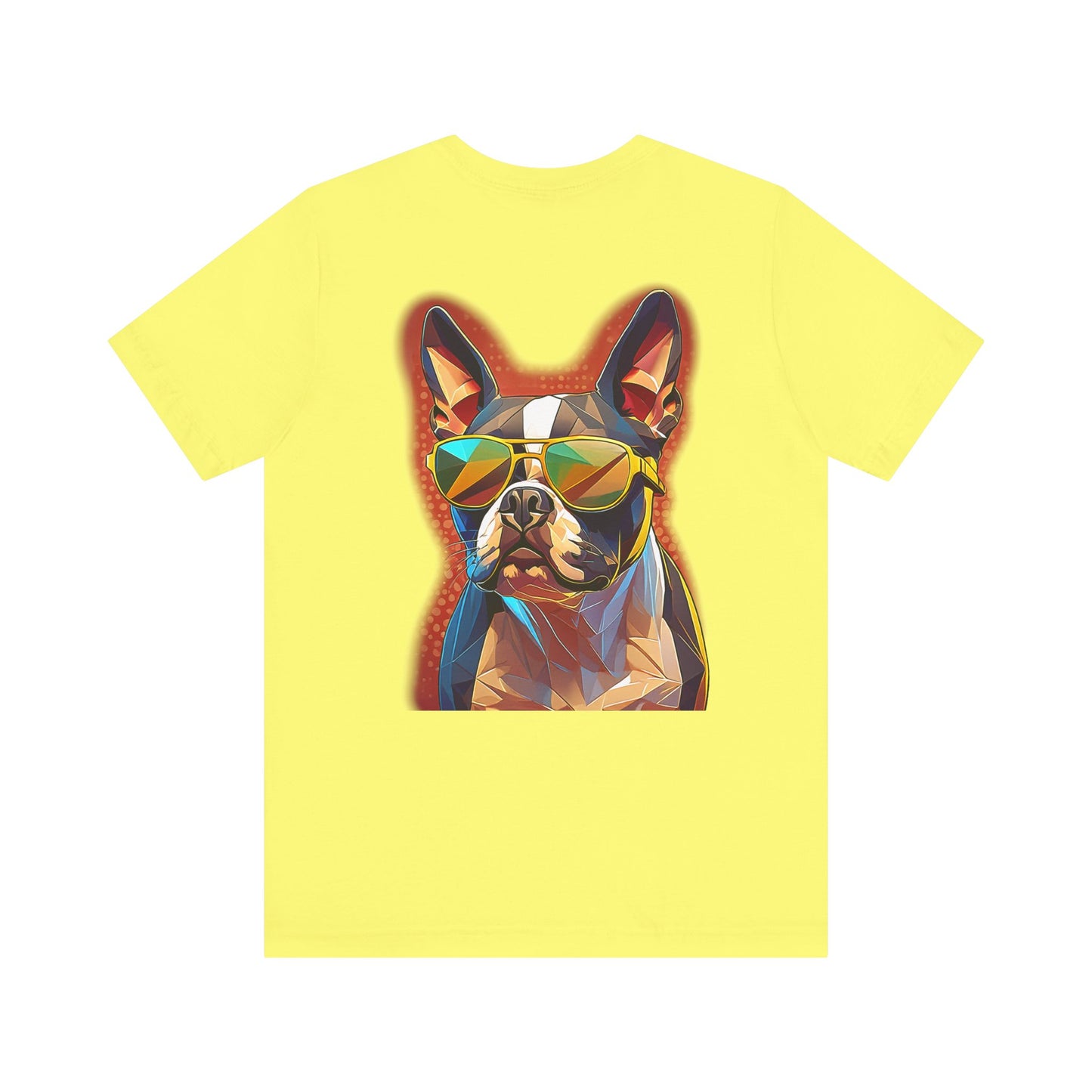 Shady Boston Terrier Tee - Pocket & Large Back Print