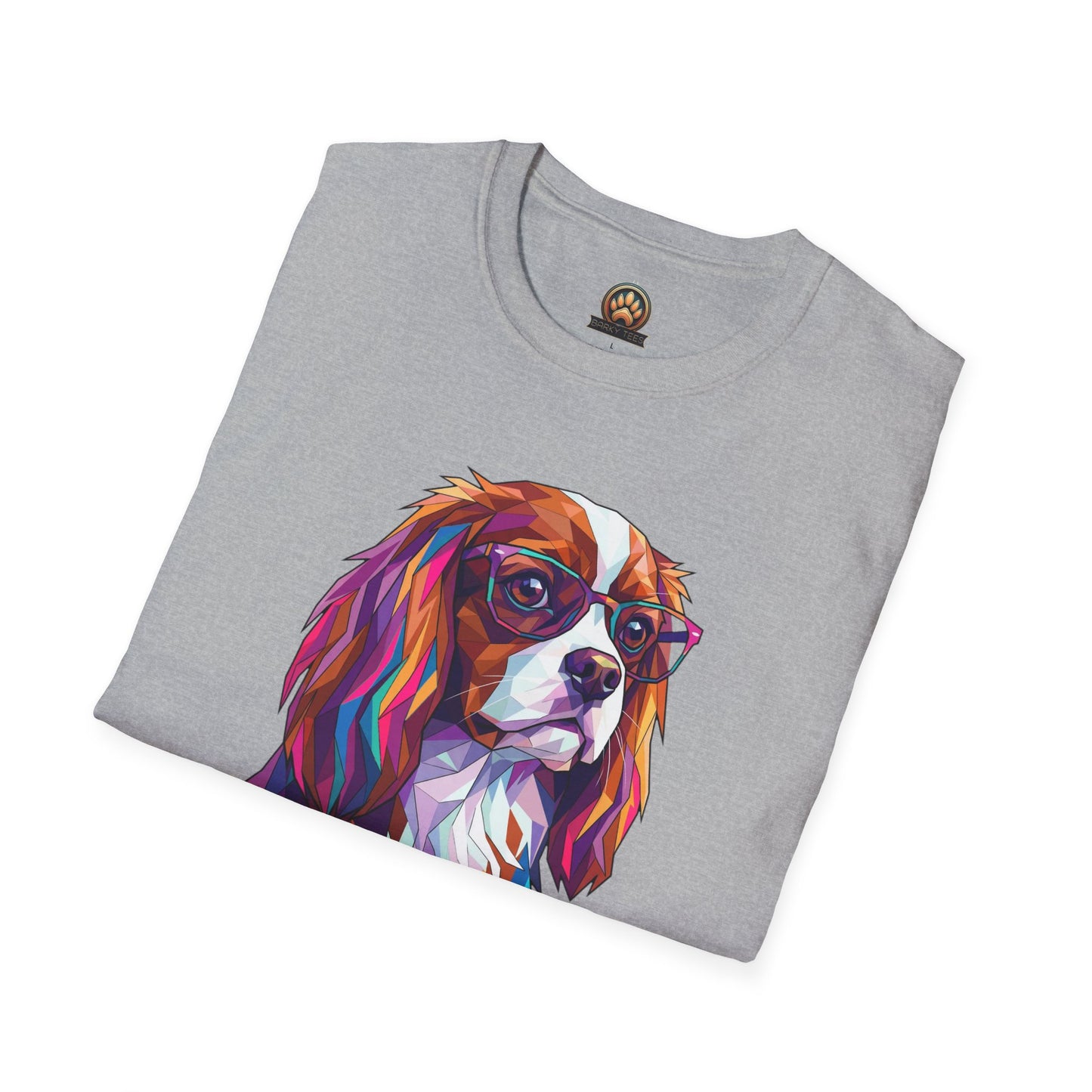 Portrait Cavalier King Charles Tee - Large Front Print