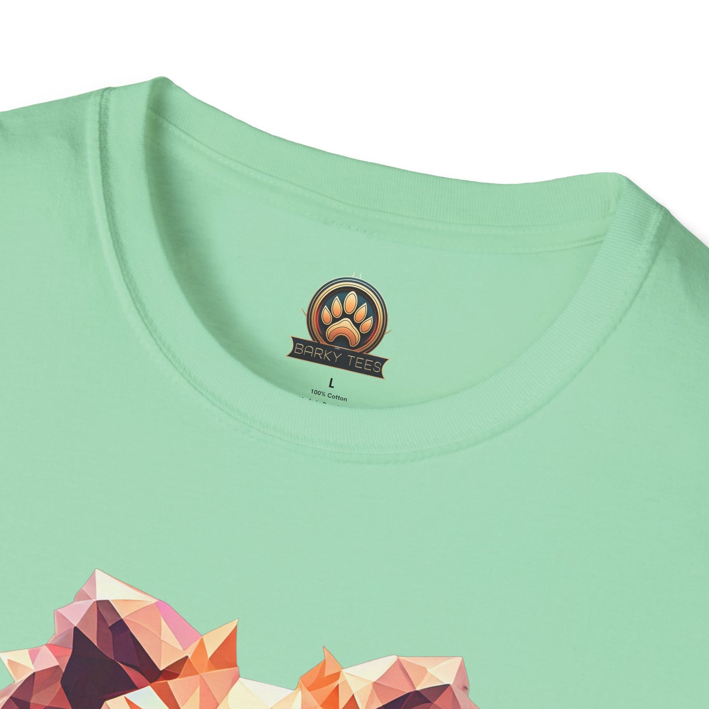 Polygon Pomeranian Tee - Large Front Print