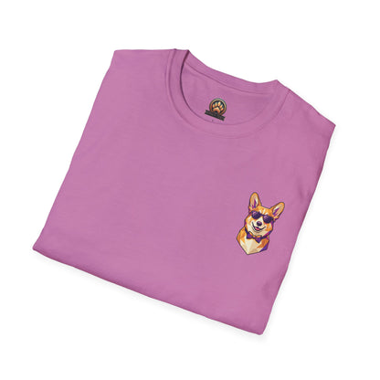 Dapper Corgi Tee - Pocket & Large Back Print