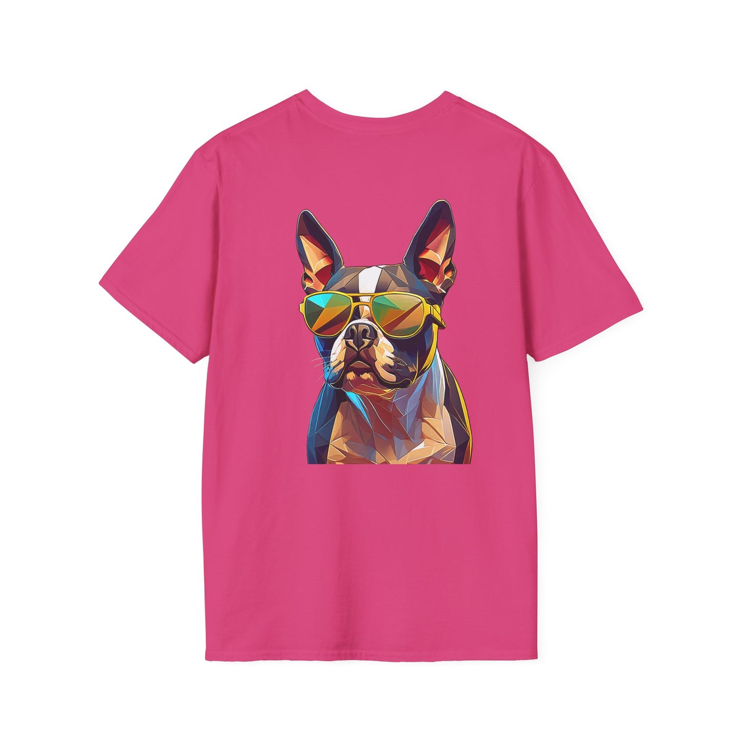 Sunny Boston Terrier Tee - Pocket & Large Back Print