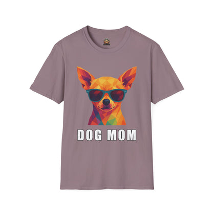Dog Mom Tee – Polygon Chihuahua Edition - Large Front Print Only