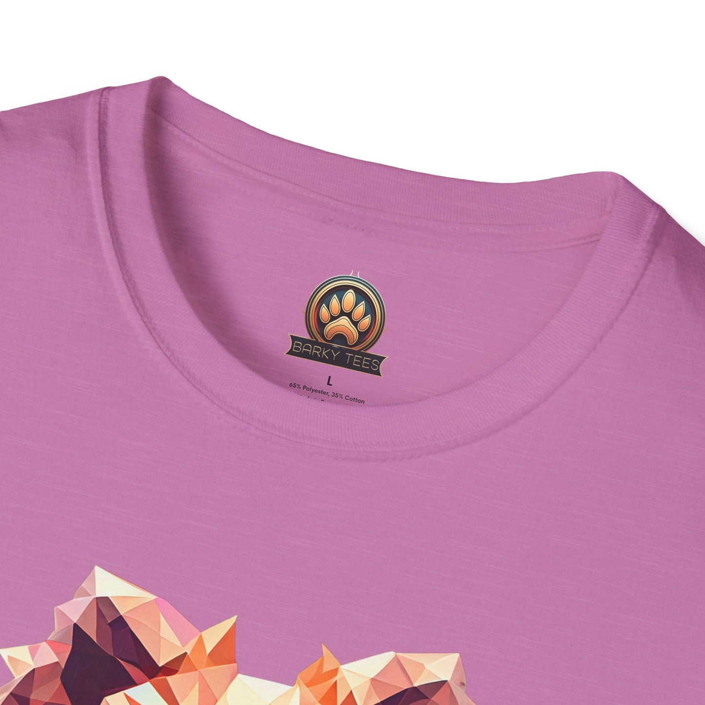 Polygon Pomeranian Tee - Large Front Print