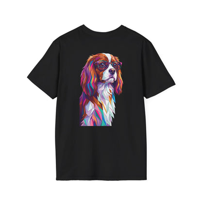 Portrait Cavalier King Charles Tee - Pocket & Large Back Print