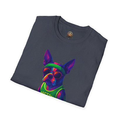 Boston Terrier Basketball Tee - Large Front Print