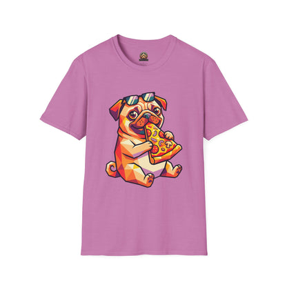 Pizza Pug Tee - Large Front Print