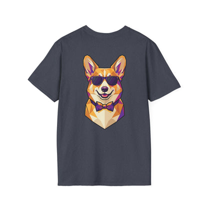 Dapper Corgi Tee - Pocket & Large Back Print