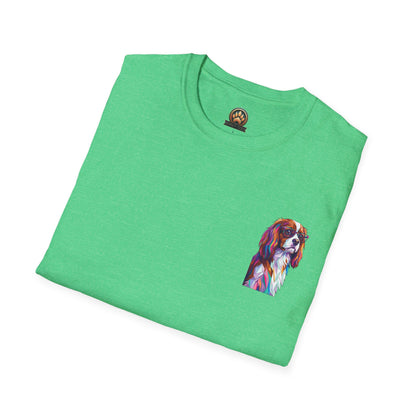 Portrait Cavalier King Charles Tee - Pocket & Large Back Print